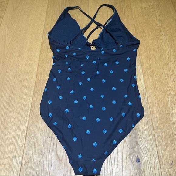 SALE ⬇️ SEAFOLLY  SUNFLOWER BLUE V NECK SWIMSUIT - Picture 8 of 13